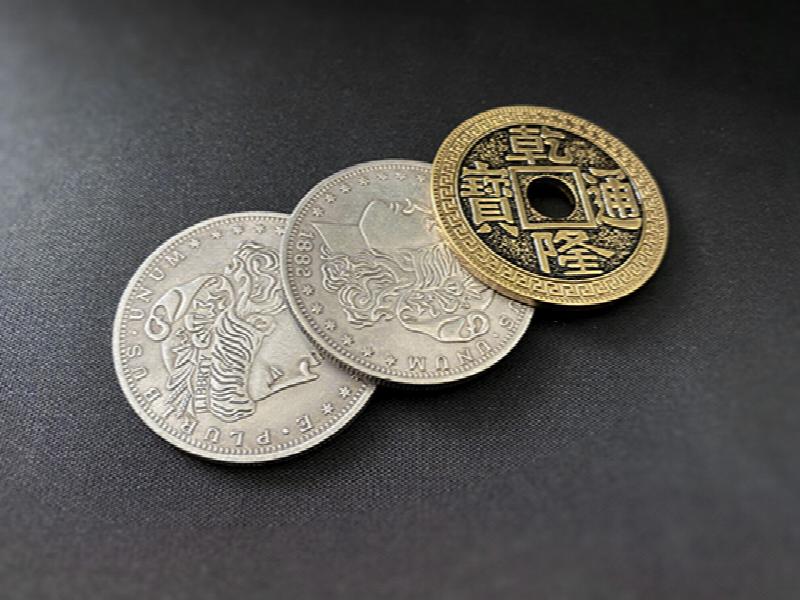 Digital Dissolve Coin Magic and Trick Props